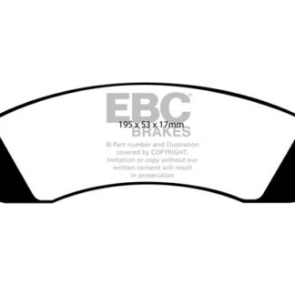 DP1767 EBC Ultimax Front Pads Caliper-NA FORD