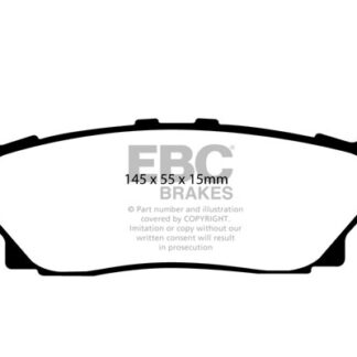 DP1760 EBC Ultimax Rear Pads Caliper-NA HUMMER