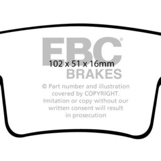DP1731 EBC Ultimax Rear Pads Caliper-Bosch FORD