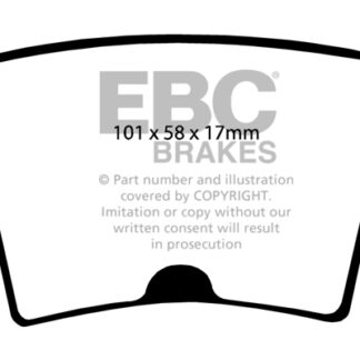 DP1722 EBC Ultimax Rear Pads Caliper-NA CHRYSLER (USA)
