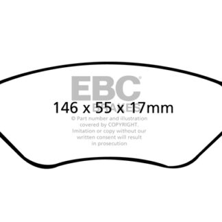 DP1710 EBC Ultimax Rear Pads Caliper-NA FORD
