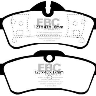 DP1701 EBC Ultimax Rear Pads Caliper-ATE MINI