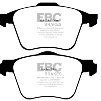 DP1690 EBC Ultimax Front Pads Caliper-ATE VOLVO