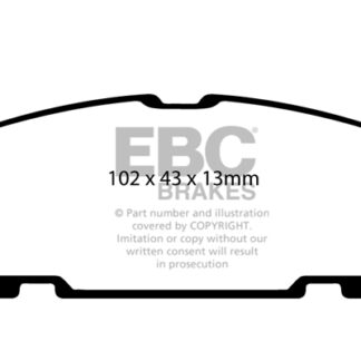 DP1685 EBC Ultimax Rear Pads Caliper-Akebono MAZDA