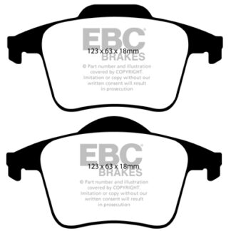 DP1680 EBC Ultimax Rear Pads Caliper-ATE VOLVO