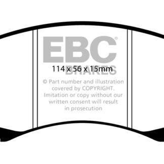 DP1678 EBC Ultimax Front Pads Caliper-NA MITSUBISHI