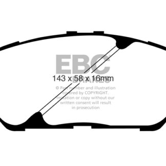 DP1674 EBC Ultimax Front Pads Caliper-NA TOYOTA