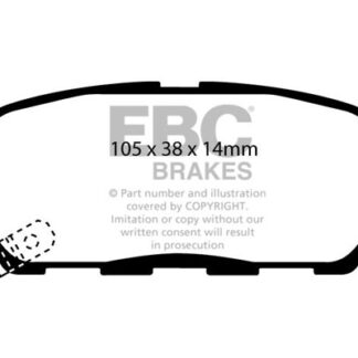 DP1666 EBC Ultimax Rear Pads Caliper-Akebono INFINITI