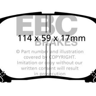 DP1658 EBC Ultimax Front Pads Caliper-NA TOYOTA