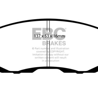 DP1636 EBC Ultimax Front Pads Caliper-NA NISSAN