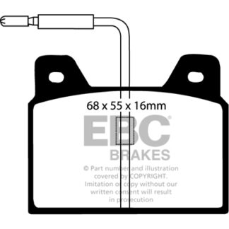 DP163 EBC Ultimax Rear Pads Caliper-NA FORD