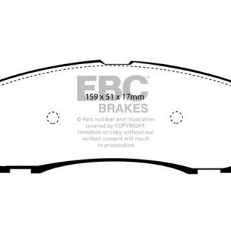 DP1603 EBC Ultimax Rear Pads Caliper-NA FORD