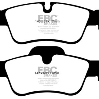 DP1593 EBC Ultimax Rear Pads Caliper-ATE MERCEDES-BENZ