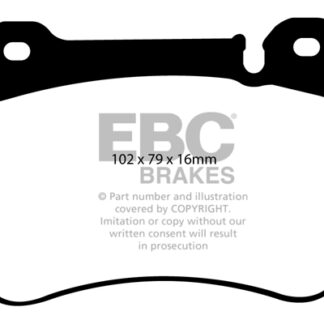 DP1590 EBC Ultimax Front Pads Caliper-Brembo MERCEDES-BENZ
