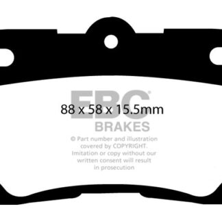 EBC Ultimax Rear Brake Pads - OE Replacement - Lexus IS250 IS350 GS430 GS300 05+