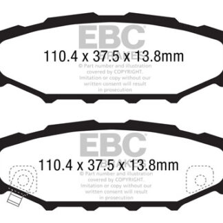 DP1584 EBC Ultimax Rear Pads Caliper-Akebono SUBARU