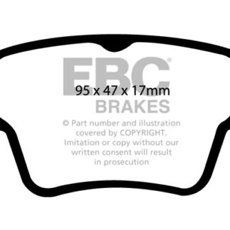 DP1575 EBC Ultimax Rear Pads Caliper-Bosch CITROEN