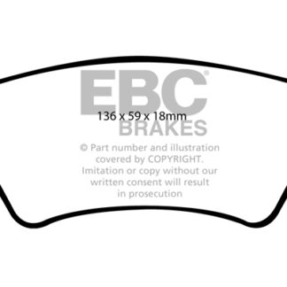 DP1569 EBC Ultimax Front Pads Caliper-NA RENAULT