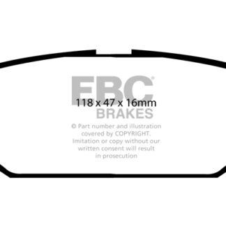 DP1559 EBC Ultimax Rear Pads Caliper-NA KIA