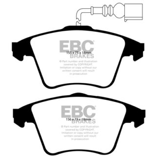 DP1556 EBC Ultimax Front Pads Caliper-ATE VOLKSWAGEN