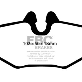 DP1554 EBC Ultimax Rear Pads Caliper-Bosch MERCEDES-BENZ