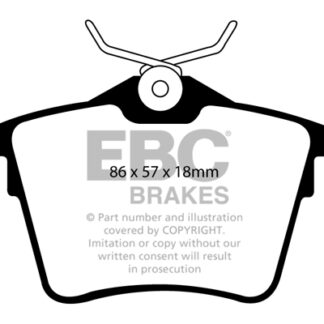 DP1551 EBC Ultimax Rear Pads Caliper-NA CITROEN