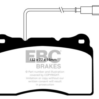 DP1536 EBC Ultimax Front Pads Caliper-Brembo ALFA ROMEO