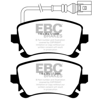 DP1534 EBC Ultimax Rear Pads Caliper-Girling/TRW VOLKSWAGEN