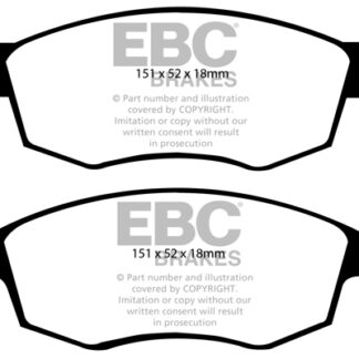 DP1528 EBC Ultimax Front Pads Caliper-ATE FIAT