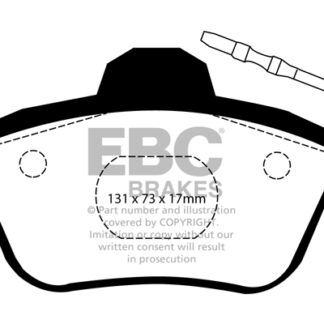 DP1526 EBC Ultimax Rear Pads Caliper-Bendix ALPINE