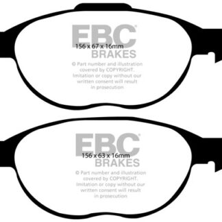 DP1524 EBC Ultimax Front Pads Caliper-ATE FORD