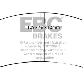 DP151 EBC Ultimax Rear Pads Caliper-NA FIAT