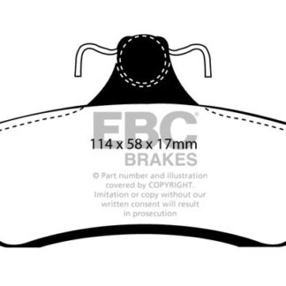 DP1506 EBC Ultimax Rear Pads Caliper-NA CHEVROLET (Middle East and South Africa)