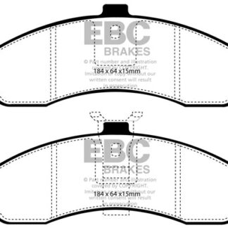 DP1505 EBC Ultimax Front Pads Caliper-NA CHEVROLET (Middle East and South Africa)