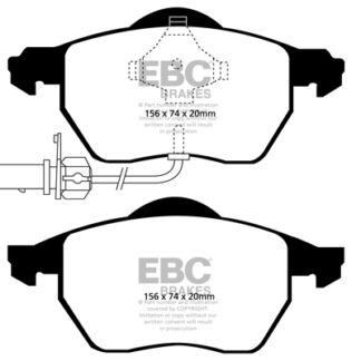 DP1483 EBC Ultimax Front Pads Caliper-ATE AUDI