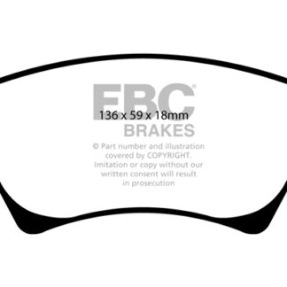 DP1468 EBC Ultimax Front Pads Caliper-Bosch RENAULT