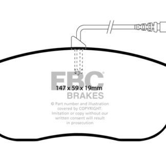 DP1466 EBC Ultimax Front Pads Caliper-TRW CITROEN