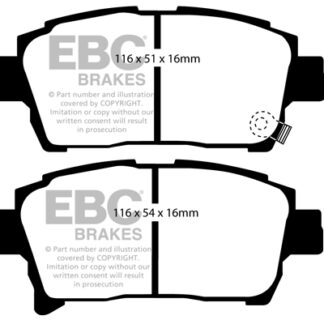 DP1459 EBC Ultimax Front Pads Caliper-NA TOYOTA