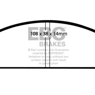 DP144 EBC Ultimax Front Pads Caliper-NA DAIHATSU