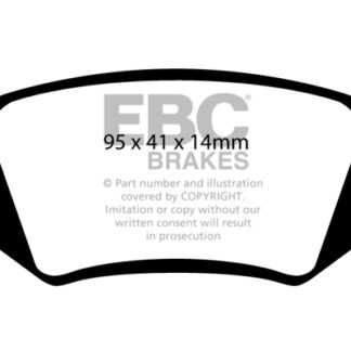DP1438 EBC Ultimax Rear Pads Caliper-NA MERCEDES-BENZ