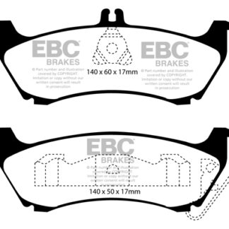 DP1437 EBC Ultimax Rear Pads Caliper-NA MERCEDES-BENZ