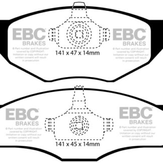 DP1433 EBC Ultimax Front Pads Caliper-VW VOLKSWAGEN