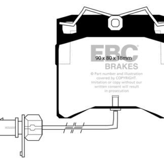 DP1429 EBC Ultimax Front Pads Caliper-Girling/TRW VOLKSWAGEN