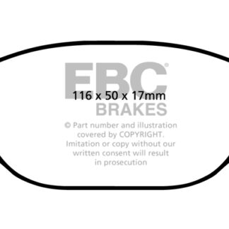 DP1425 EBC Ultimax Rear Pads Caliper-TRW ALFA ROMEO