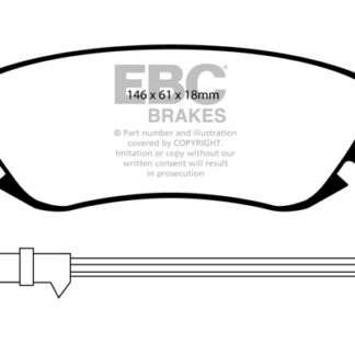 DP1424 EBC Ultimax Front Pads Caliper-Girling/TRW LANCIA