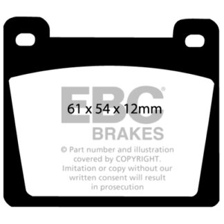 DP142 EBC Ultimax Front Pads Caliper-Girling/TRW BOND