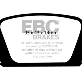 DP1410 EBC Ultimax Rear Pads Caliper-Girling/TRW HOLDEN (Australia and New Zealand)
