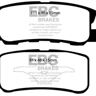 DP1407 EBC Ultimax Rear Pads Caliper-Akebono CHRYSLER (USA)