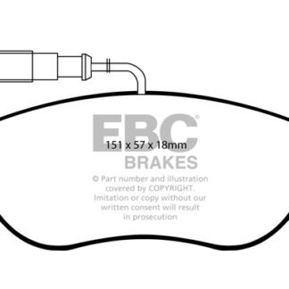 DP1382 EBC Ultimax Front Pads Caliper-Bosch ALFA ROMEO