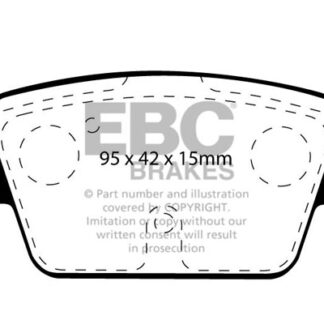 DP1381 EBC Ultimax Rear Pads Caliper-Bosch ALFA ROMEO